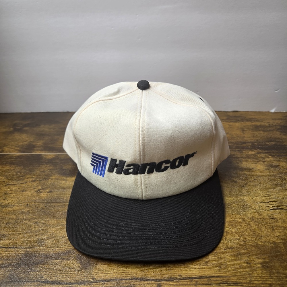 Hancor Logo White Construction Logo company pipe K-Products VTG Snapback Hat